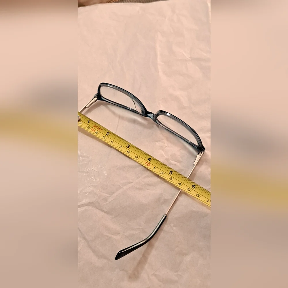 Linton & Rusby Glasses Frames. Colorblock Forest Greens With Goldtone Arms.